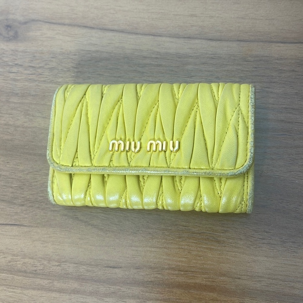 Miu Miu Matelass Key Holder Wallet - image 1